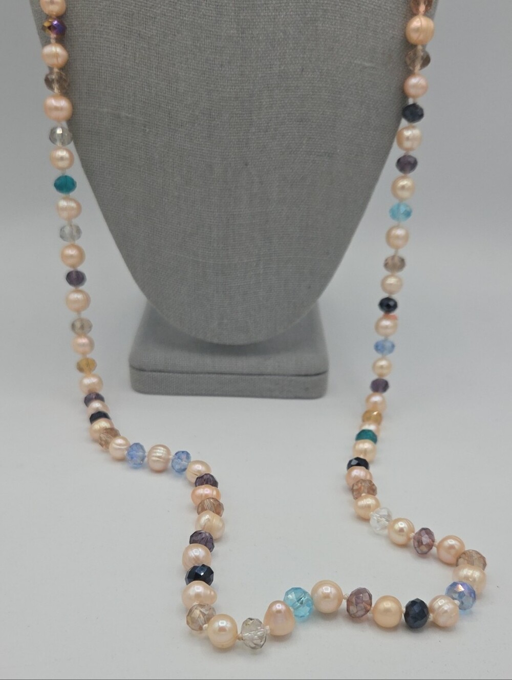 5 for $25! Multicolor Pearl Crystal Long Necklace